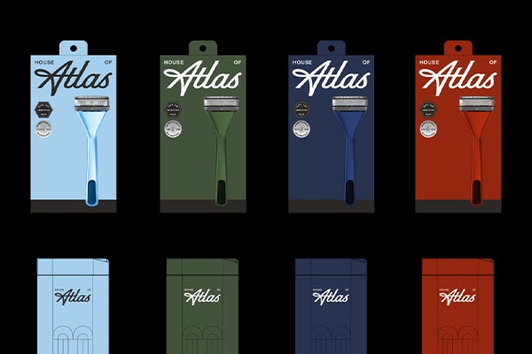 House of Atlas 剃須刀包裝設計